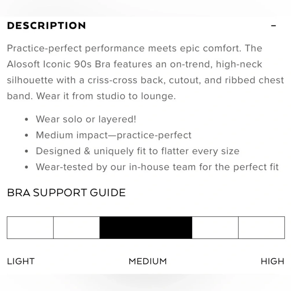 ALO Iconic 90’s Bra - Picture 6 of 9